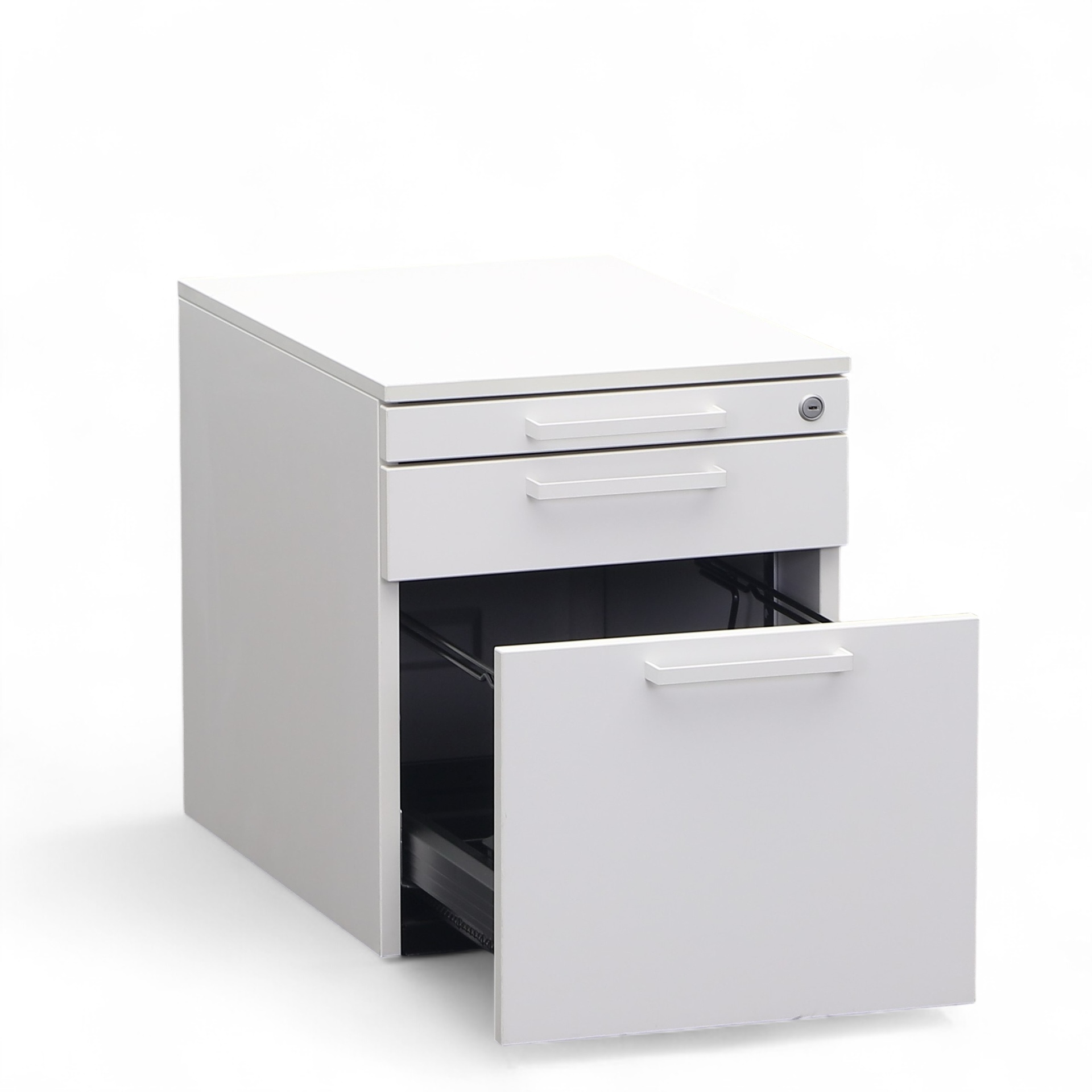Rollcontainer Steelcase, mit Schubladen, Korpus weiss