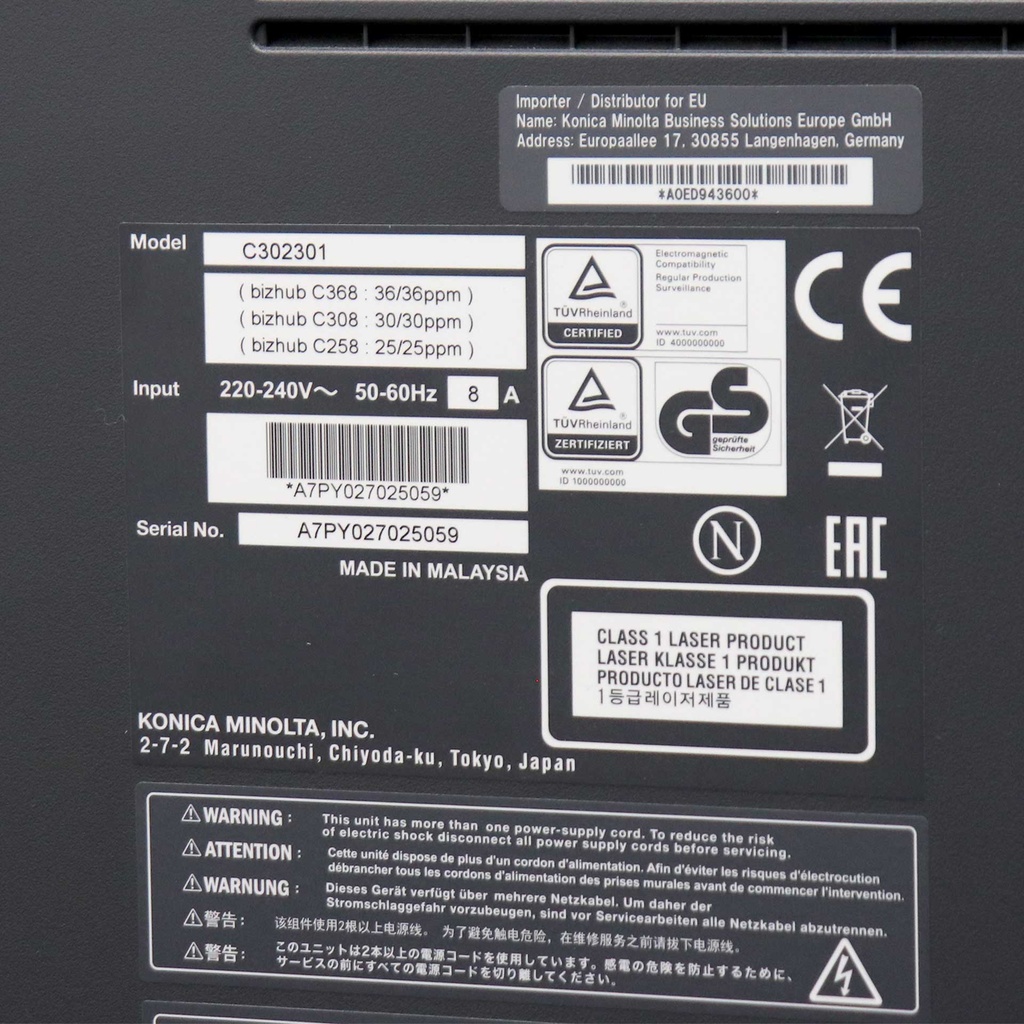 Konica Minolta bizhub C258 Farbdrucker
