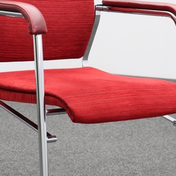 Konferenztisch Bootsförmig Nussbaum mit Wilkhahn Stühlen und Sideboard