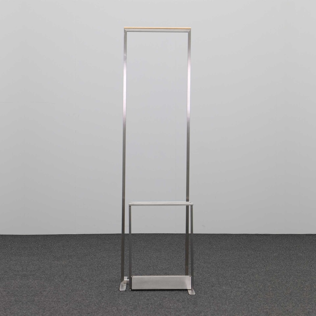 Kleiderständer mit Schirmhalter Chromstahl