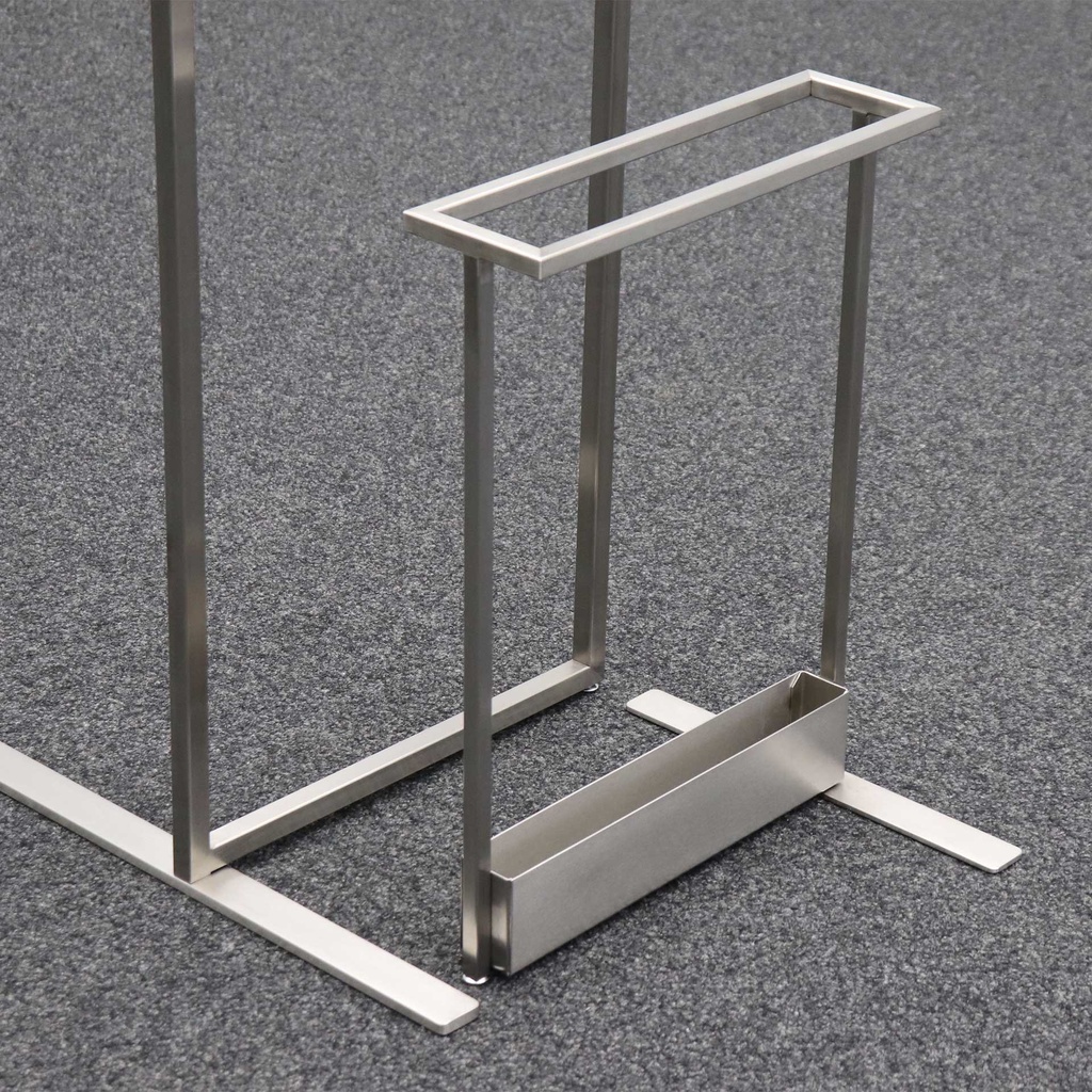 Kleiderständer mit Schirmhalter Chromstahl