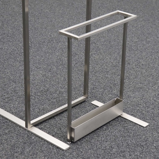 Kleiderständer mit Schirmhalter Chromstahl