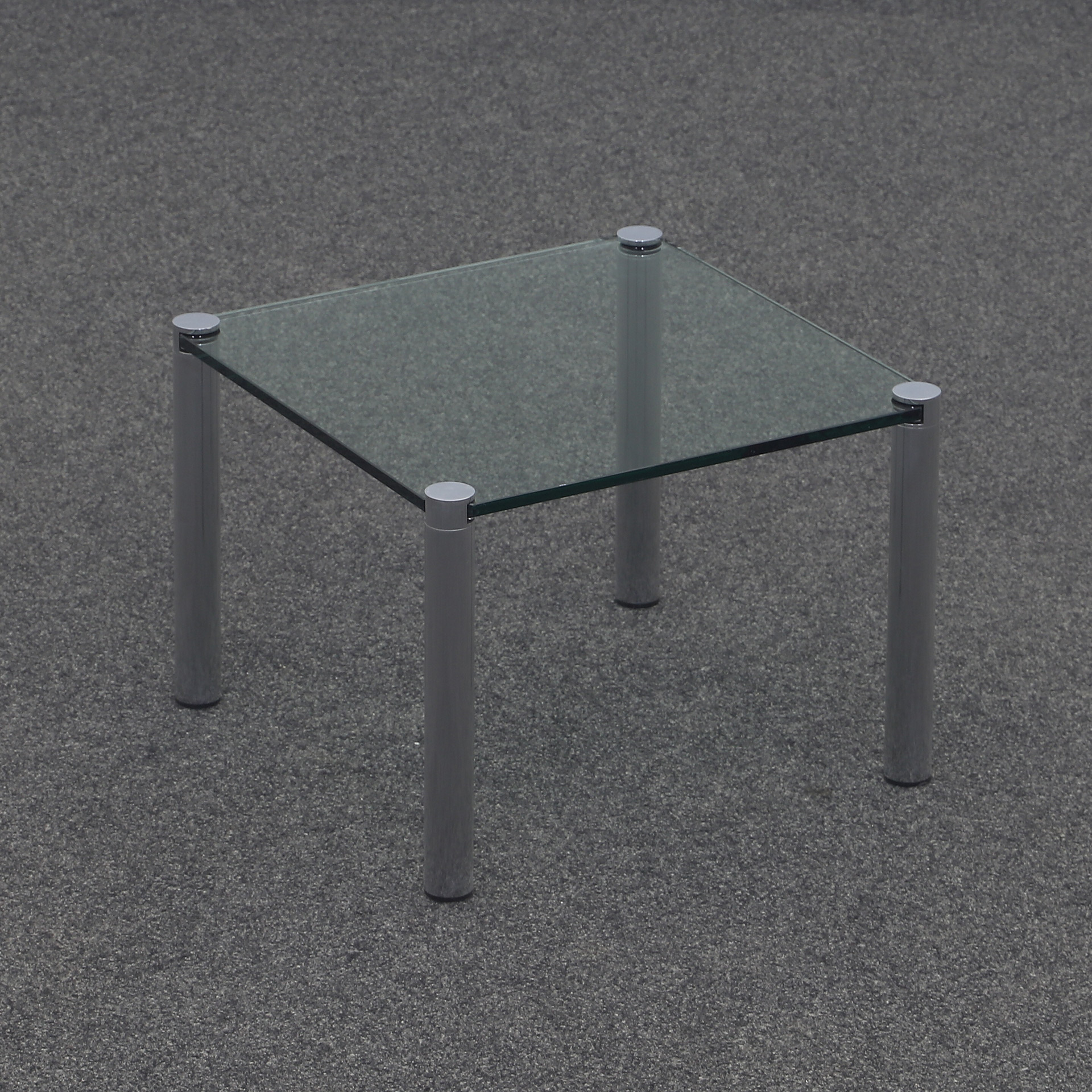Quadratischer Salontisch aus Glas