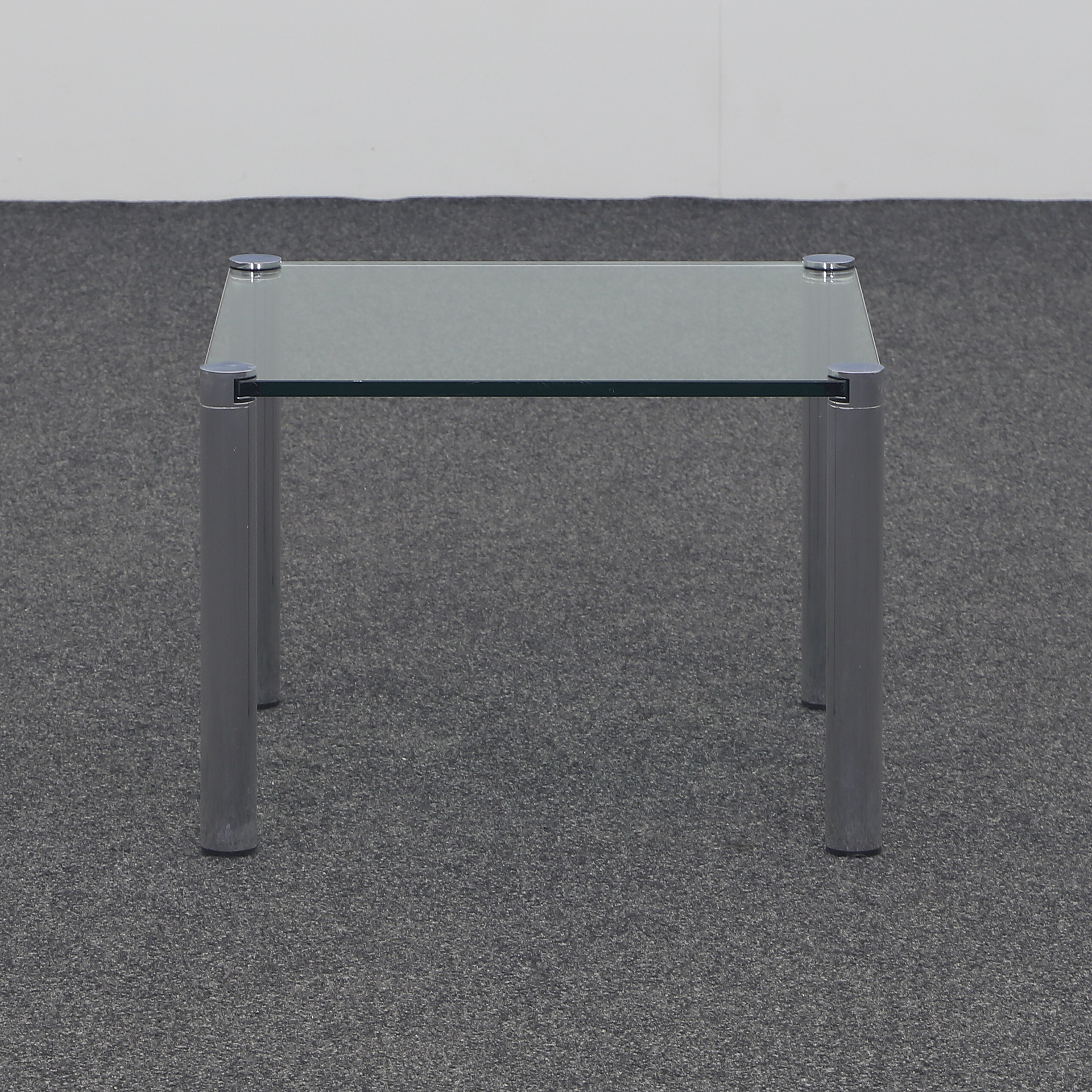Quadratischer Salontisch aus Glas