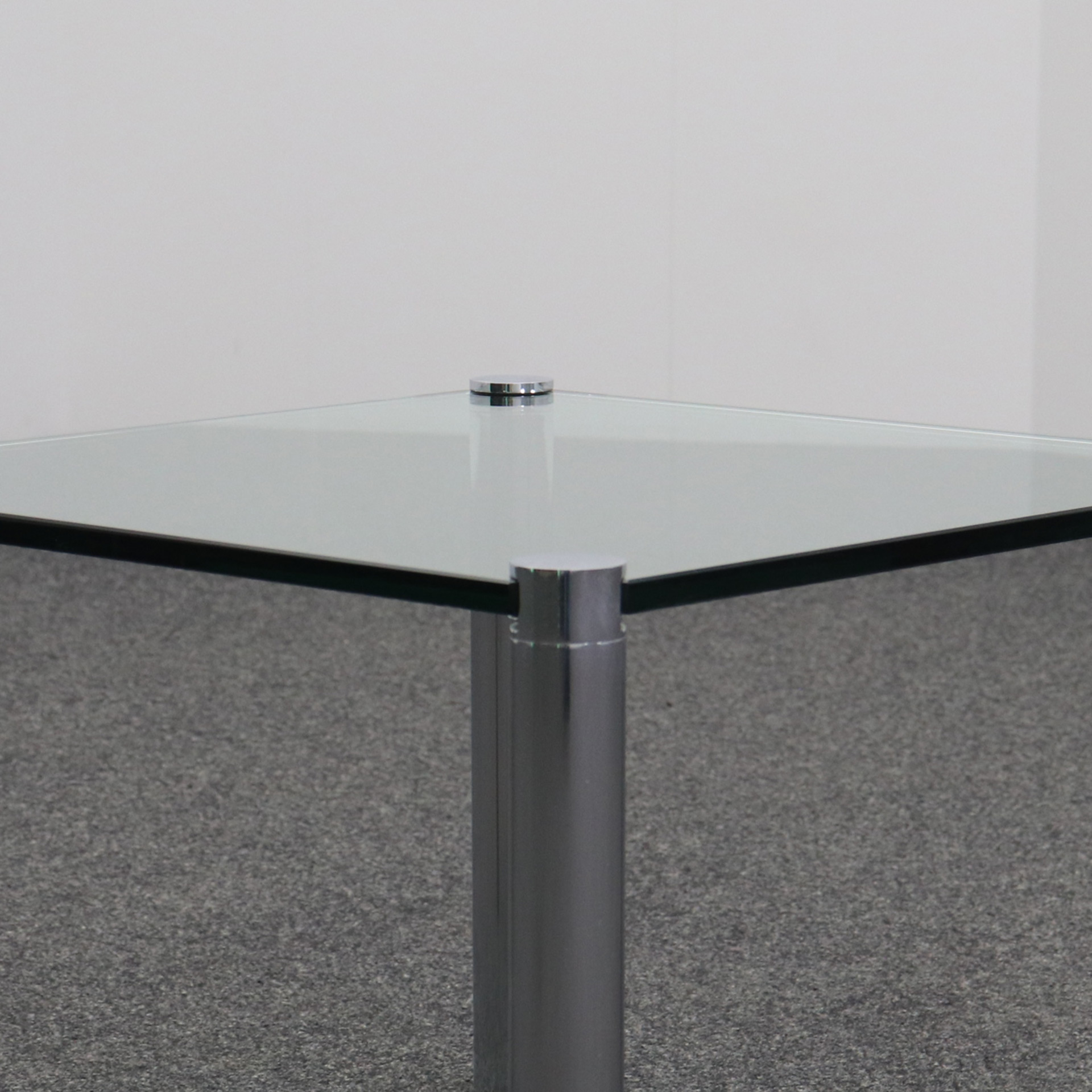 Quadratischer Salontisch aus Glas