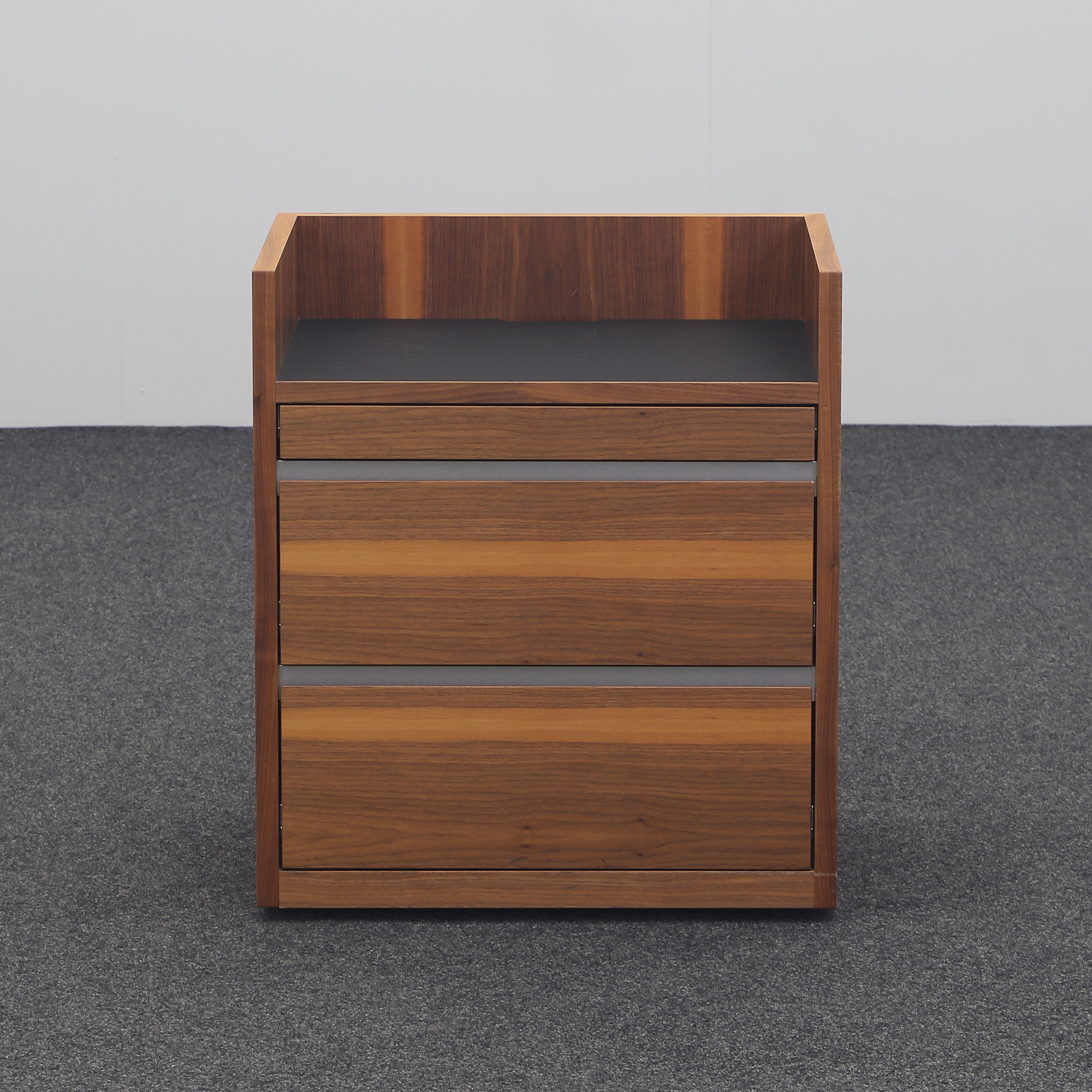 Schubladencontainer Nussbaum