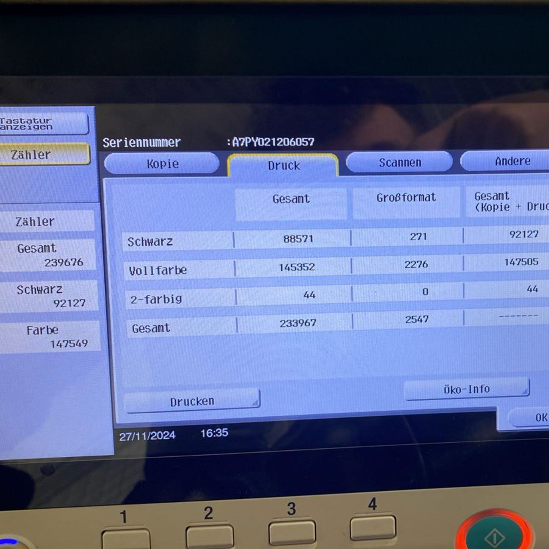 Konica Minolta Bizhub C308 Farbdrucker auf Rollen