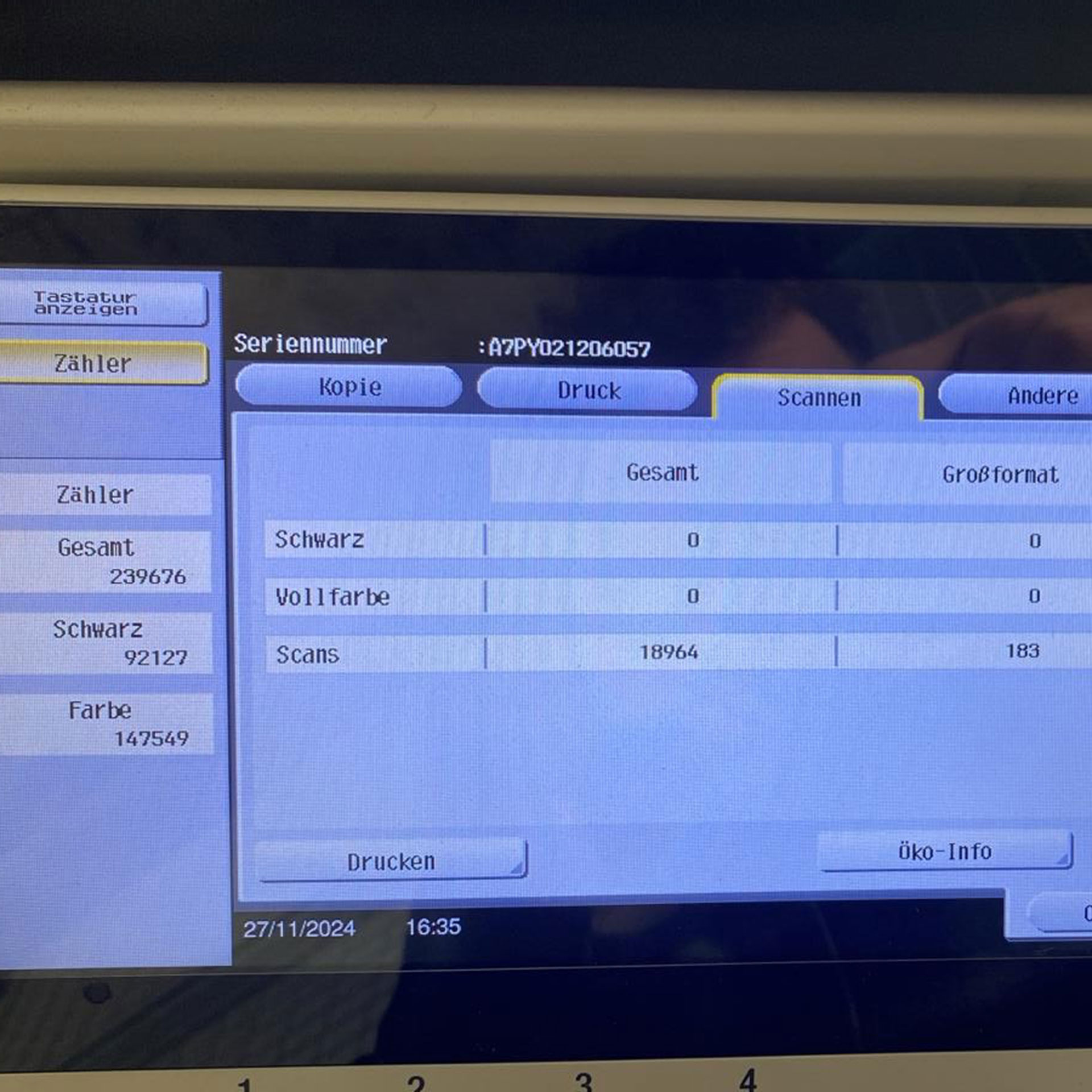 Konica Minolta Bizhub C308 Farbdrucker auf Rollen
