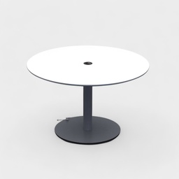 Konferenztisch Lista LO, rund mit Metallfuss