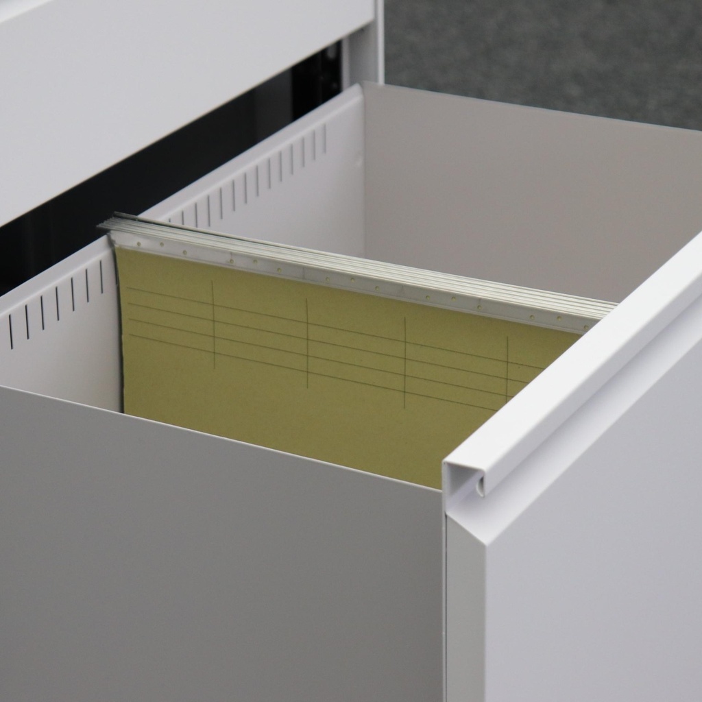 Rollkorpus Lista LO, weiss, Metall