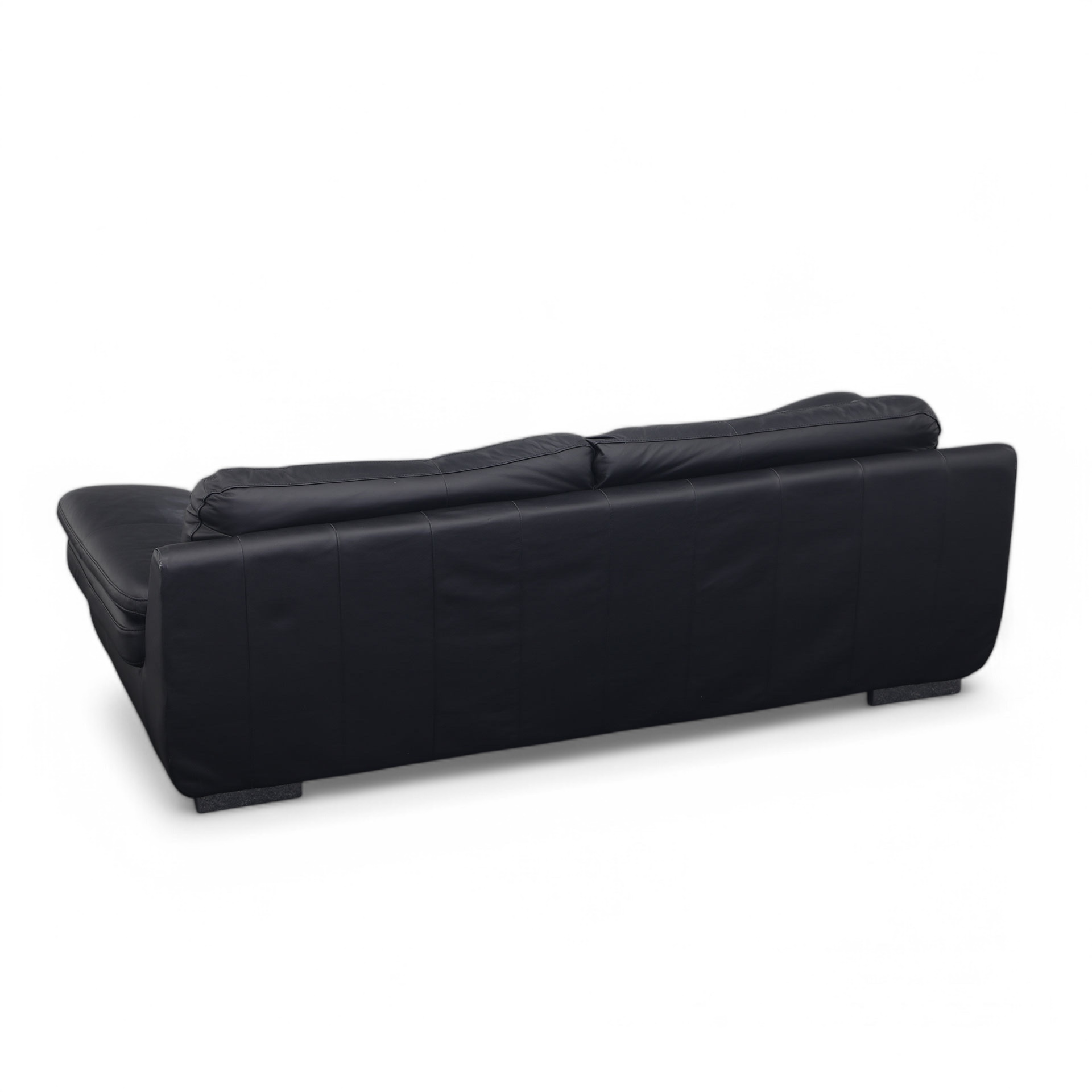 Echtleder Sofa Schwarz