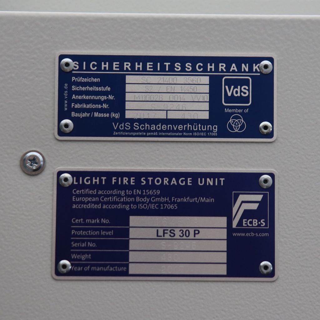 Feuerfeste Schränke Züblin