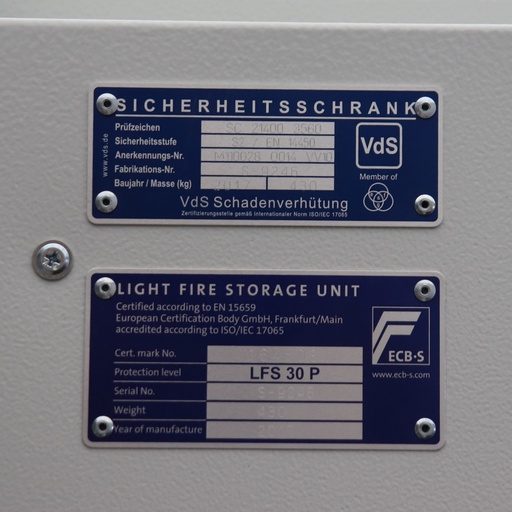 Feuerfeste Schränke Züblin