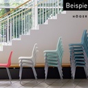 Bistro Stapelstühle RBM ANA 4340 Chrom