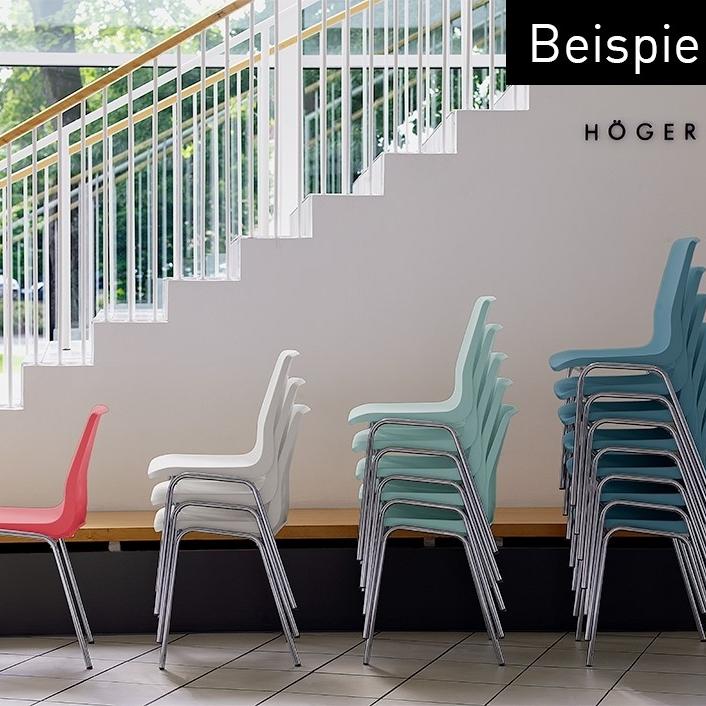 Bistro Stapelstühle RBM ANA 4340 Chrom