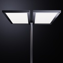 LED Stehleuchte Regent Lightpad Doppelkopf Tunable Office mit U-Form Fuss
