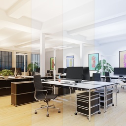 LED Stehleuchte Regent Lightpad Doppelkopf Tunable Office mit U-Form Fuss