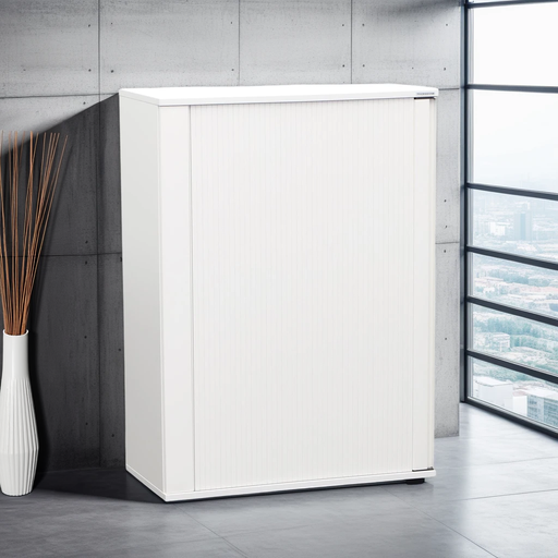 Aktenschrank Tradingzone Smartline weiss mit Rollladen