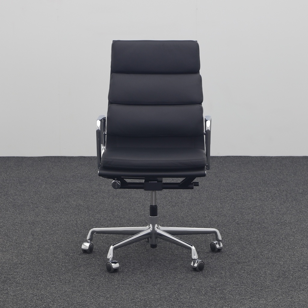 Bürostuhl Vitra EA 219 neuwertig Leder schwarz