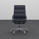 Bürostuhl Vitra EA 219 neuwertig Leder schwarz