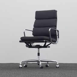 Bürostuhl Vitra EA 219 neuwertig Leder schwarz
