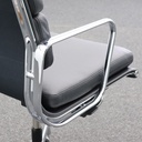 Bürostuhl Vitra EA 219 neuwertig Leder schwarz