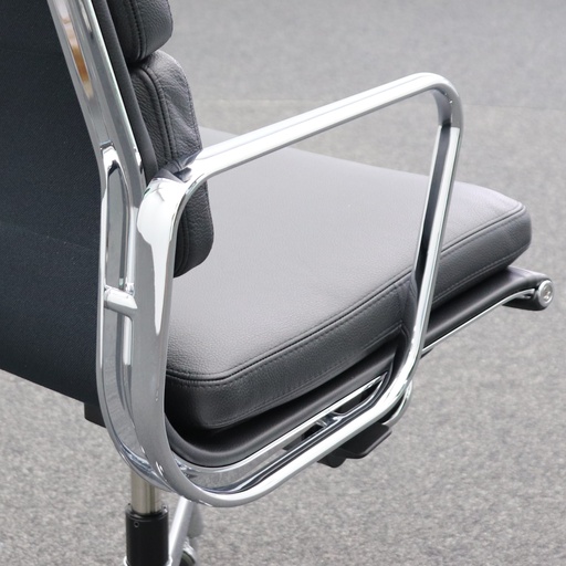 Bürostuhl Vitra EA 219 neuwertig Leder schwarz