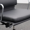 Bürostuhl Vitra EA 219 neuwertig Leder schwarz