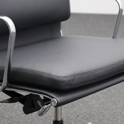 Bürostuhl Vitra EA 219 neuwertig Leder schwarz