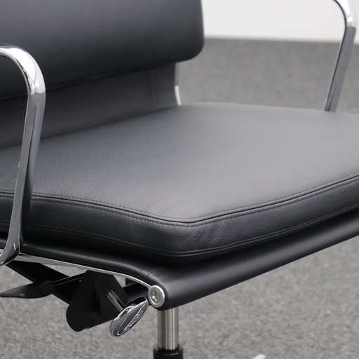 Bürostuhl Vitra EA 219 neuwertig Leder schwarz