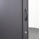 Rollladenschränke Elan Euroffice mit eckiger Kante und Holz Rolllanden