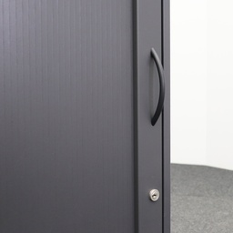 Rollladenschränke Elan Euroffice mit eckiger Kante und Holz Rolllanden