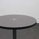 Steh Bistrotisch Linoleum Schwarz