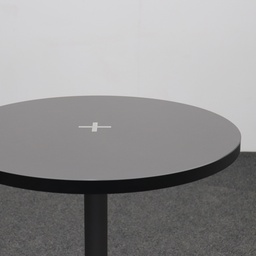 Steh Bistrotisch Linoleum Schwarz