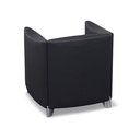 Leder Loungesessel Schwarz