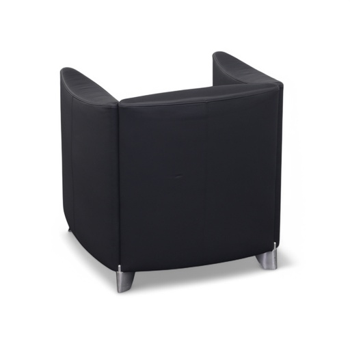 Leder Loungesessel Schwarz