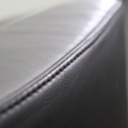 Leder Loungesessel Schwarz