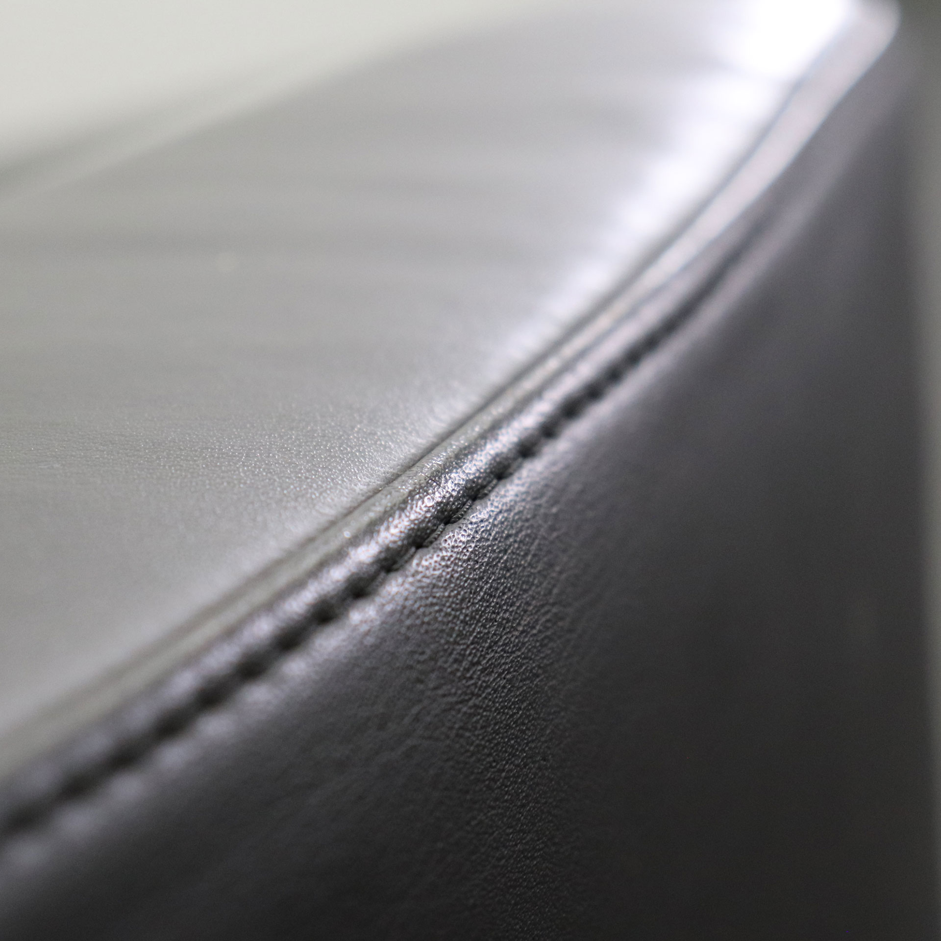 Leder Loungesessel Schwarz