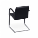 Leder Freischwinger Konferenzstuhl