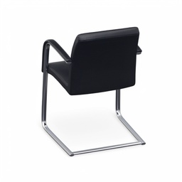 Leder Freischwinger Konferenzstuhl