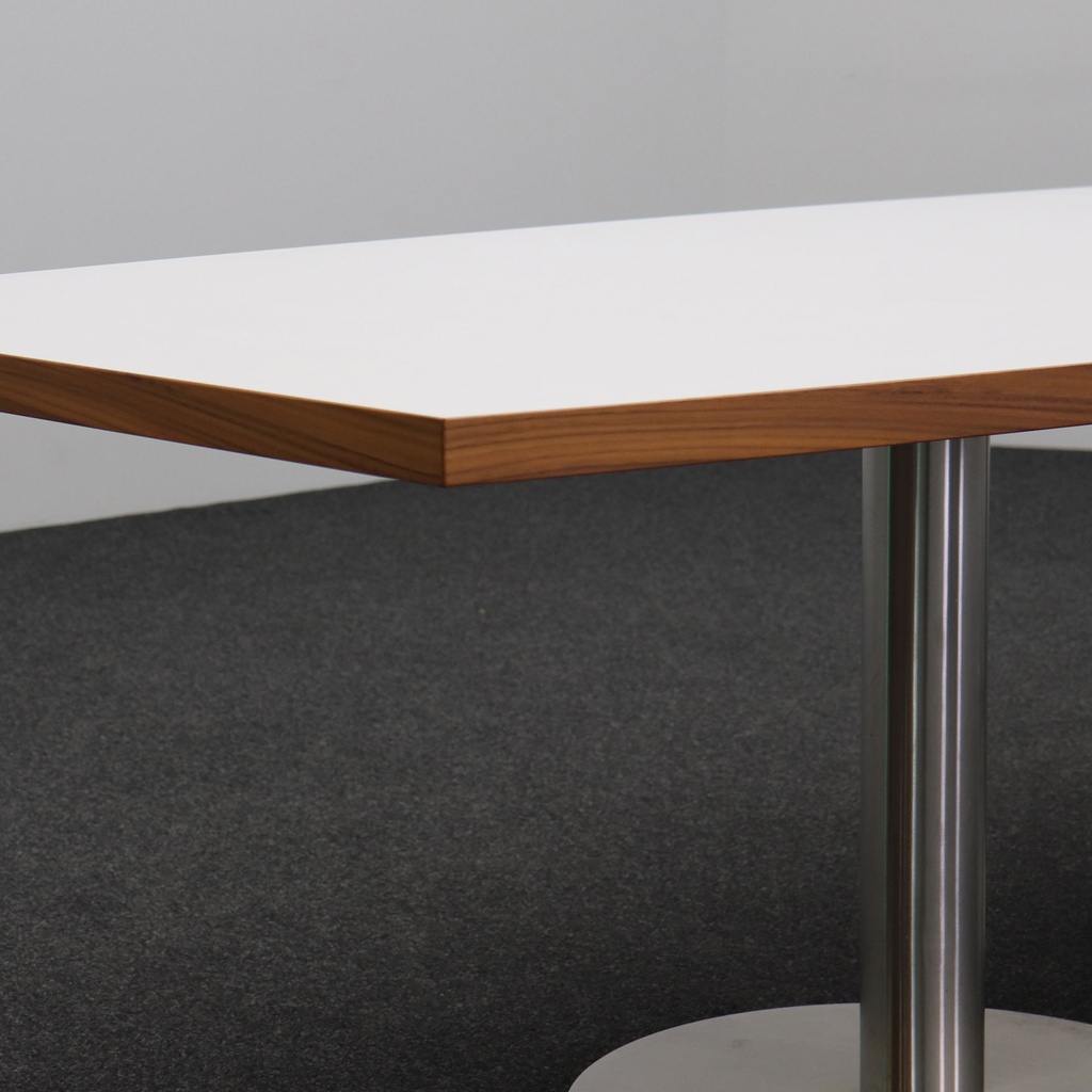 Konferenztisch Bootsförmig Lichtgrau