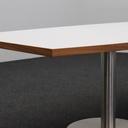 Konferenztisch Bootsförmig Lichtgrau