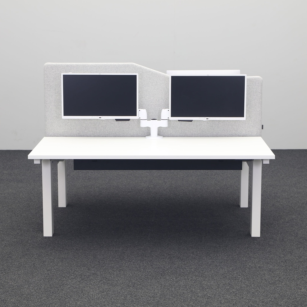 Doppelarbeitsplatz mit Bildschirmen Bene Level Pure Twin