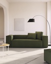 Blok cushion in green wide seam corduroy, 40 x 60 cm