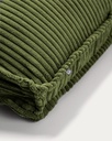 Blok cushion in green wide seam corduroy, 40 x 60 cm