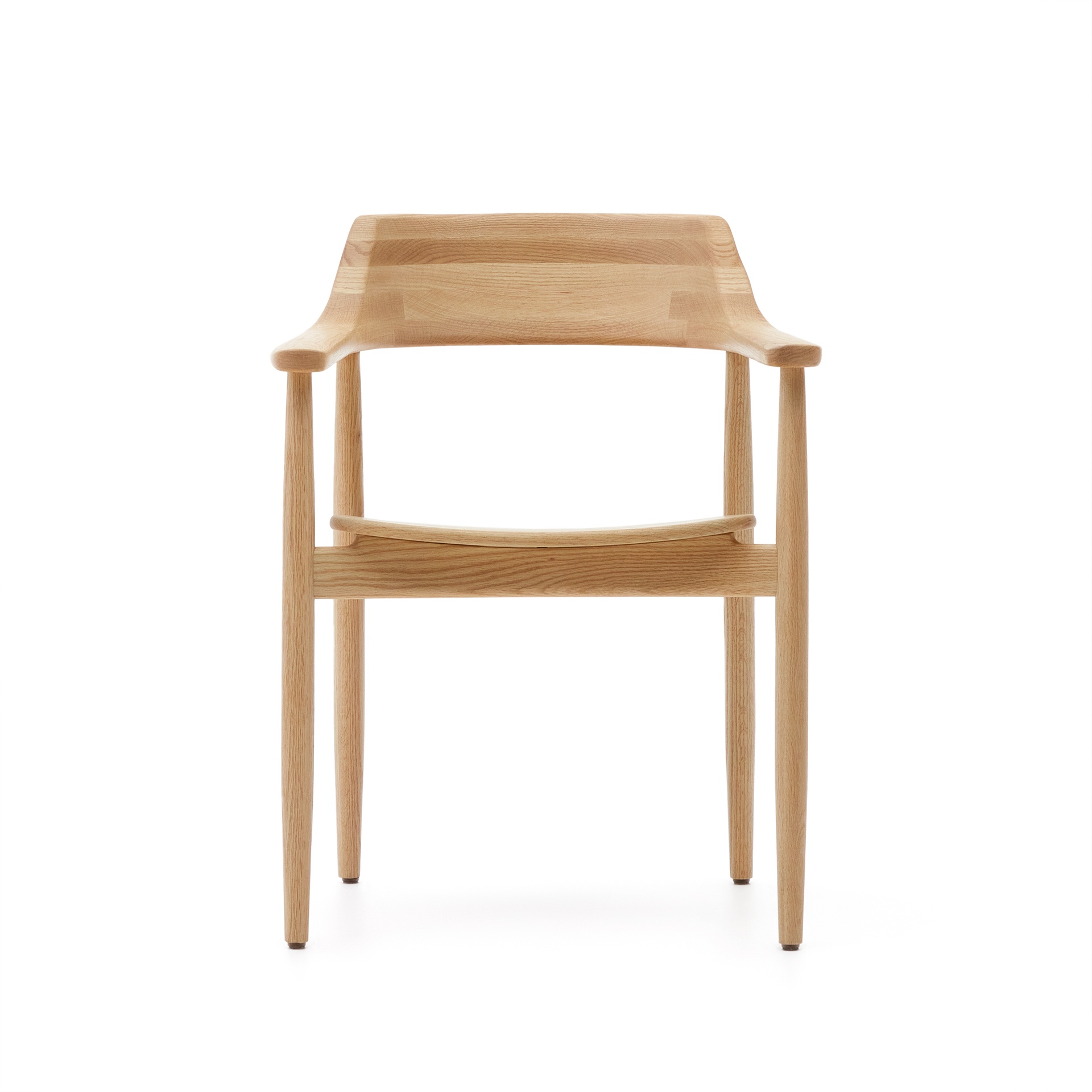 Fondes chair in solid oak wood with natural finish FSC Mix Credit
