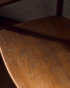 Fondes chair in solid oak wood with walnut finish FSC Mix Credit