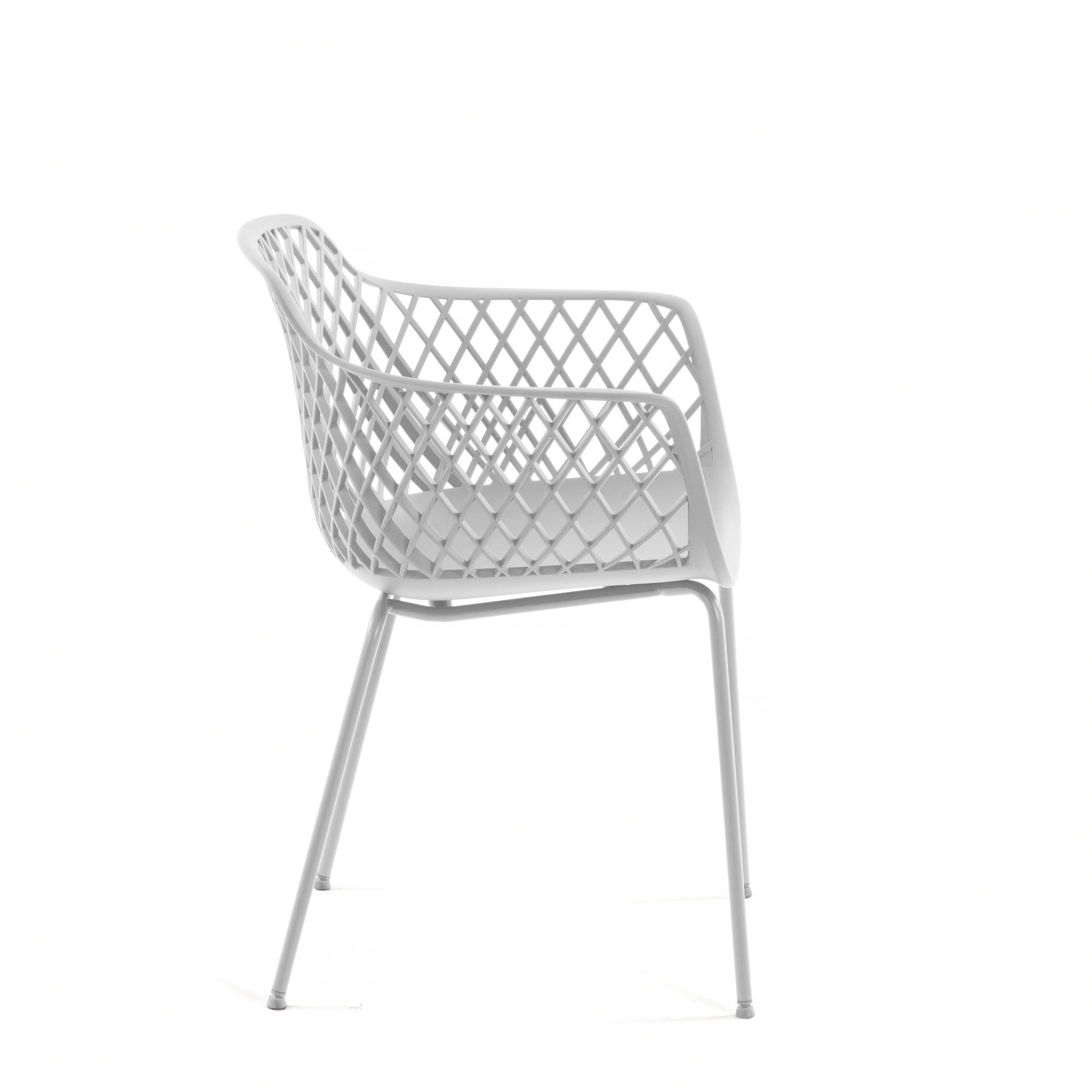 Quinn outdoor chair in white