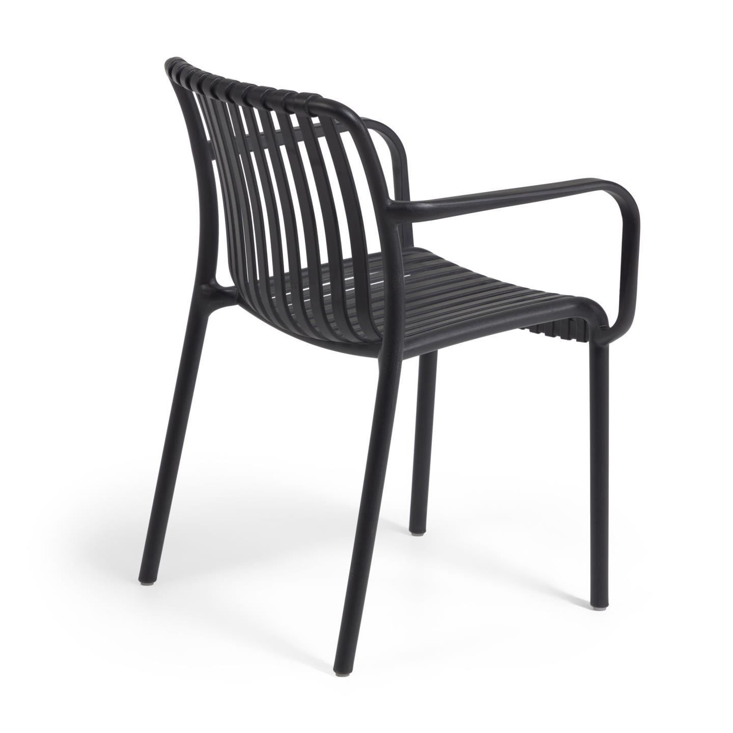 Isabellini stackable outdoor chair in black