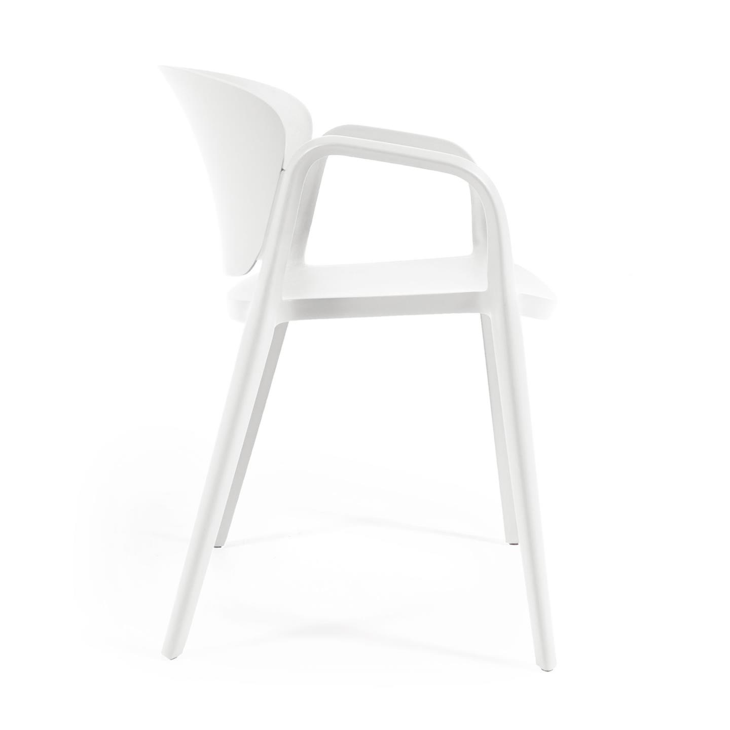Ania stackable white garden chair